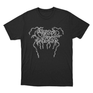 Ribbon Logo Unisex T Shirt Black