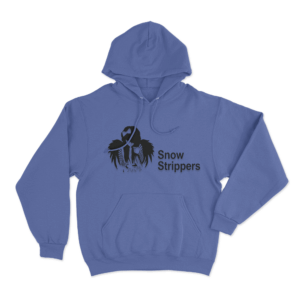 Snow Strippers Angel Girl Unisex Hoodie Blue