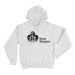 Snow Strippers Angel Girl Unisex Hoodie White