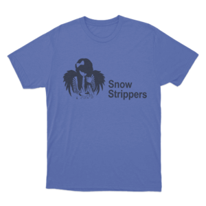 Snow Strippers Angel Girl Unisex T Shirt Blue