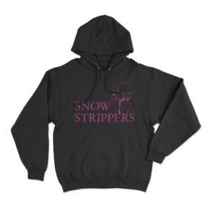 Snow Strippers Anime Unisex Hoodie Black